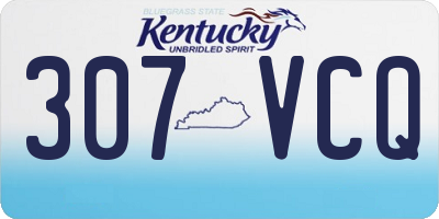 KY license plate 307VCQ