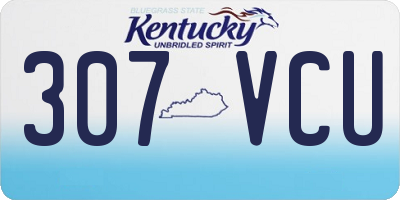 KY license plate 307VCU