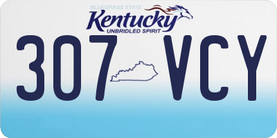 KY license plate 307VCY