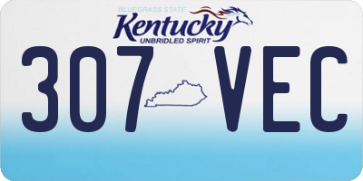 KY license plate 307VEC