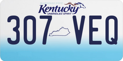 KY license plate 307VEQ