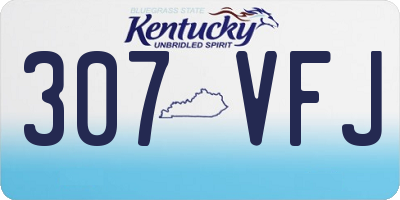 KY license plate 307VFJ