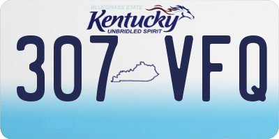 KY license plate 307VFQ