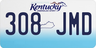 KY license plate 308JMD