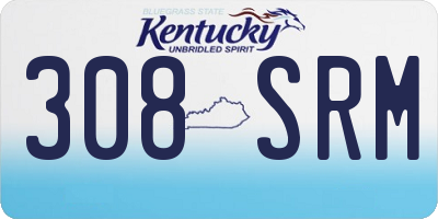 KY license plate 308SRM