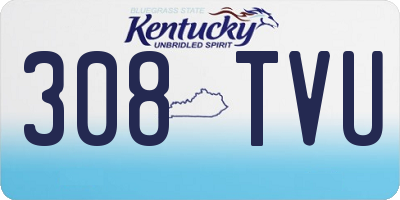 KY license plate 308TVU