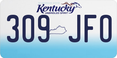 KY license plate 309JFO