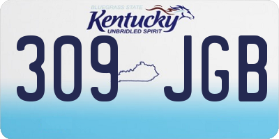 KY license plate 309JGB