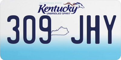KY license plate 309JHY