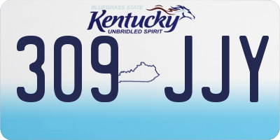 KY license plate 309JJY