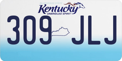 KY license plate 309JLJ
