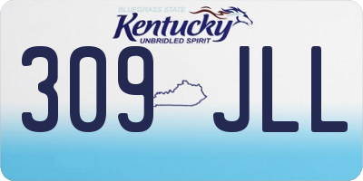 KY license plate 309JLL