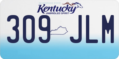 KY license plate 309JLM