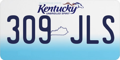KY license plate 309JLS