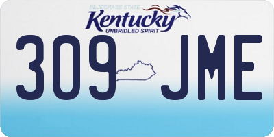 KY license plate 309JME