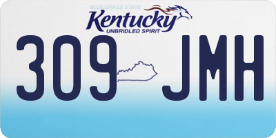 KY license plate 309JMH