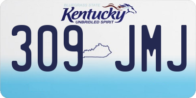 KY license plate 309JMJ