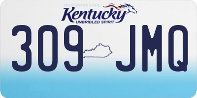 KY license plate 309JMQ