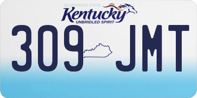 KY license plate 309JMT