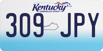 KY license plate 309JPY