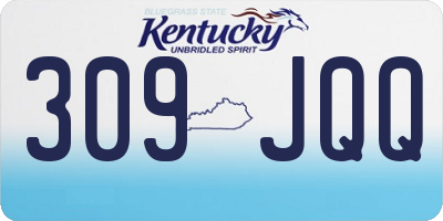 KY license plate 309JQQ