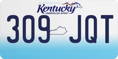 KY license plate 309JQT