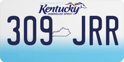KY license plate 309JRR