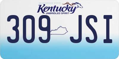 KY license plate 309JSI