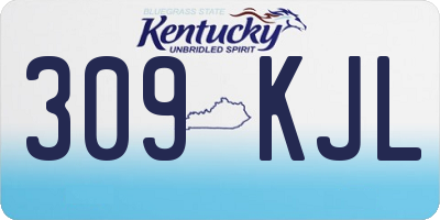 KY license plate 309KJL