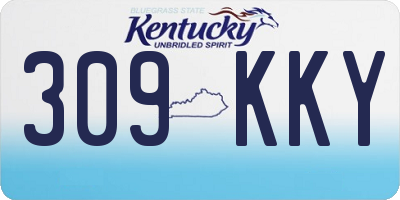 KY license plate 309KKY