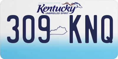 KY license plate 309KNQ