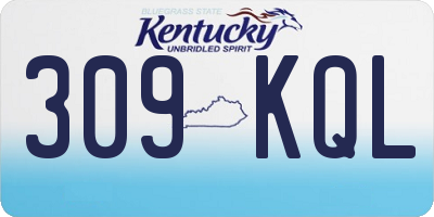 KY license plate 309KQL