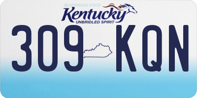 KY license plate 309KQN