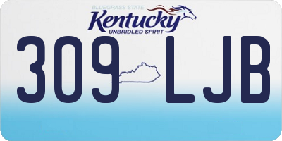 KY license plate 309LJB