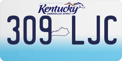 KY license plate 309LJC