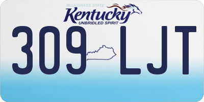 KY license plate 309LJT