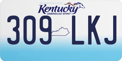 KY license plate 309LKJ