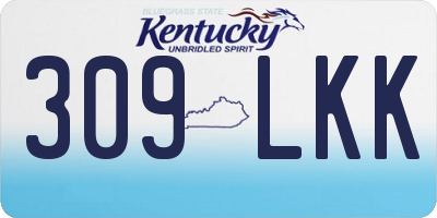 KY license plate 309LKK