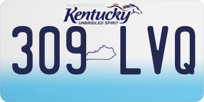 KY license plate 309LVQ