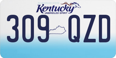 KY license plate 309QZD