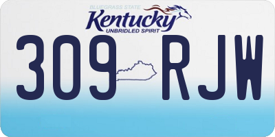 KY license plate 309RJW