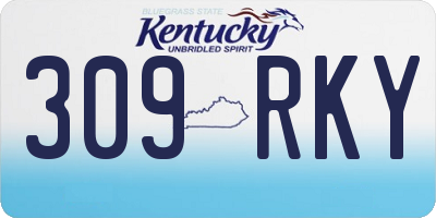 KY license plate 309RKY