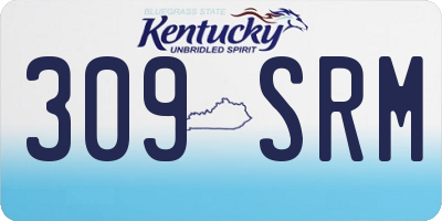 KY license plate 309SRM