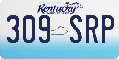 KY license plate 309SRP