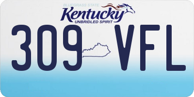 KY license plate 309VFL