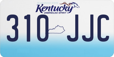 KY license plate 310JJC