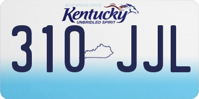 KY license plate 310JJL