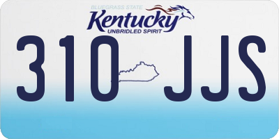 KY license plate 310JJS