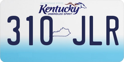KY license plate 310JLR