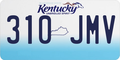 KY license plate 310JMV